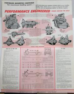 1959 GMC Truck Fwd Control Del PM 150 & 250 & P 350 Series Sales Brochure Folder