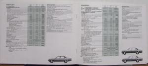 1996 Jaguar Daimler Price List British Pounds Sales Brochure Original