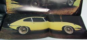 1968 Jaguar E Type Sales Brochure Poster Orignial