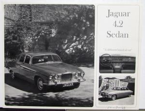 1967 Jaguar 4.2 Sedan Sales Sheet Original