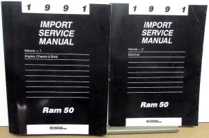 1991 Dodge Ram 50 Truck Dealer Service Shop Repair Manual Set Pickup