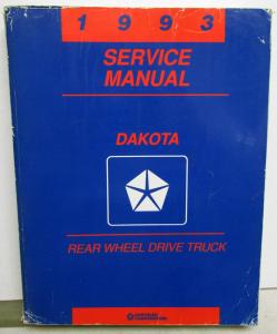 1993 Dodge Dakota Truck Dealer Service Shop Repair Manual Rear Wheel Drive