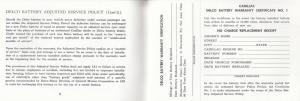 1962 Cadillac Owners Protection Plan Series 62 Sixty-Special Fleetwood DeVille