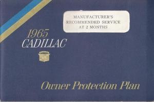 1965 Cadillac Owners Protection Plan Calais DeVille Fleetwood Eldorado