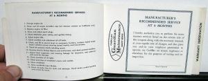 1966 Cadillac Owners Protection Plan Calais DeVille Fleetwood Eldorado 60 75 66