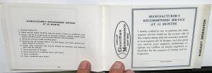 1966 Cadillac Owners Protection Plan Calais DeVille Fleetwood Eldorado 60 75 66