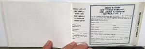 1966 Cadillac Owners Protection Plan Calais DeVille Fleetwood Eldorado 60 75 66