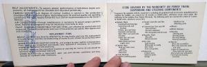1967 Cadillac Owners Protection Plan DeVille Eldorado 60 75 W/Protect-O-Plate
