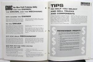 1966 GMC Dump Truck Sales Program Meeting Leaders Guide Dealer Only Item Orig