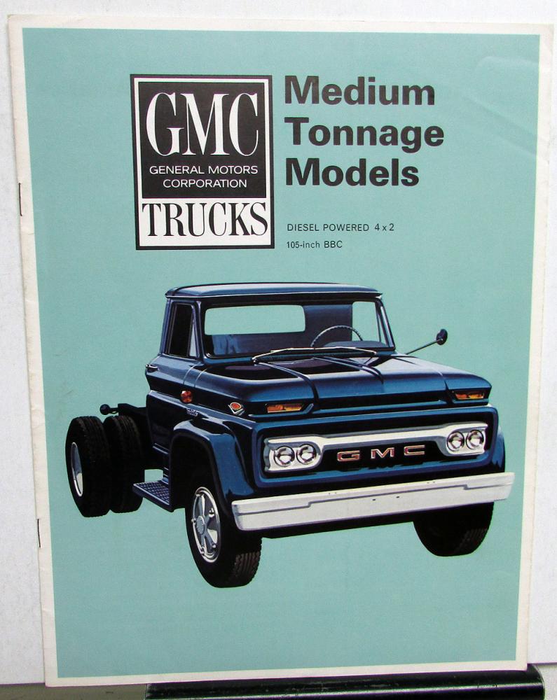 1965 GMC D 3500 4000 Medium Ton Diesel Trucks Sales Brochure Original