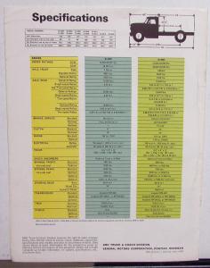 1965 GMC D 3500 4000 Medium Ton Diesel Trucks Sales Brochure Original