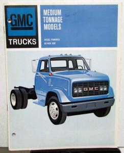 1967 GMC Medium Tonnage Diesel Truck Models Sales Brochure Original