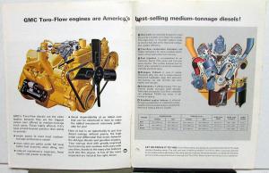 1967 GMC Medium Tonnage Diesel Truck Models Sales Brochure Original