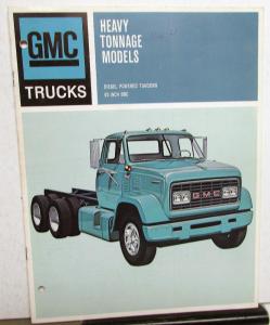 1967 GMC Heavy Ton Models Diesel Powered Tandem Trucks Sales Brochure Original