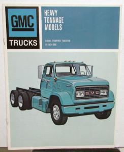 1967 GMC Heavy Ton Models Diesel Powered Tandem Trucks Sales Brochure Original