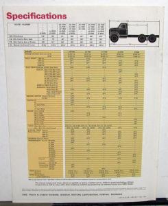 1967 GMC Heavy Ton Models Diesel Powered Tandem Trucks Sales Brochure Original