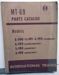 1949 1950 1951 1952 International Truck L190 191 192 193 194 195 Parts Book Rev