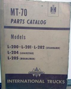 1949 1950 1951 1952 International Truck L 200 201 202 204 205 Parts Book