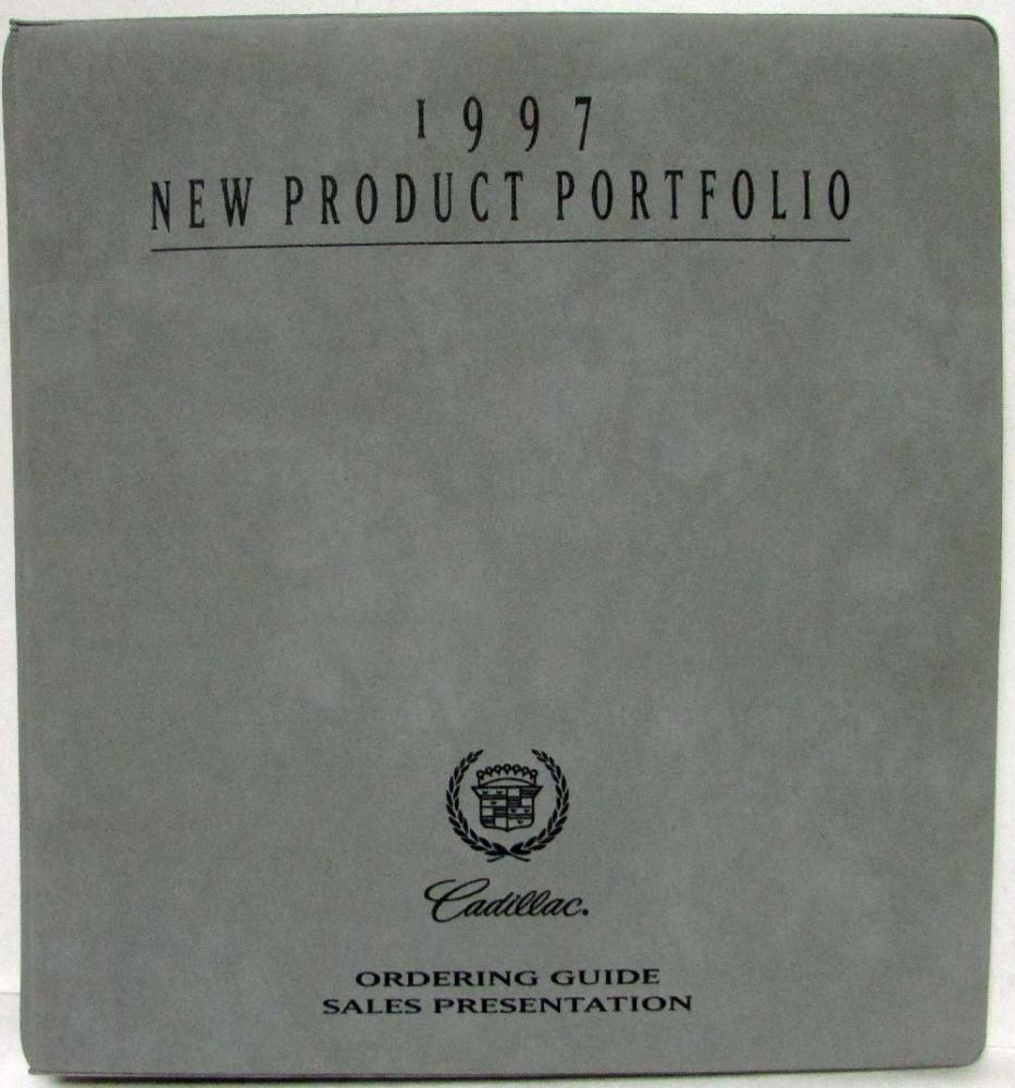 1997 Cadillac New Product Portfolio Ordering Guide Data Book