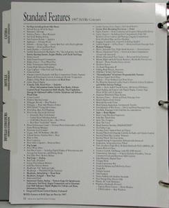 1997 Cadillac New Product Portfolio Ordering Guide Data Book