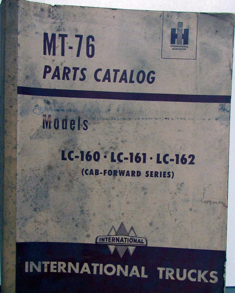 1949 1950 1951 1952 International Trucks LC 150 161 162 Parts Book