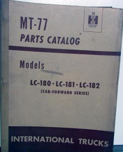 1949 1950 1951 1952 International Trucks LC 180 181 182 Parts Book
