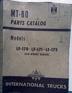 1949 1950 1951 1952 International Trucks LF 170 171 172 Parts Book