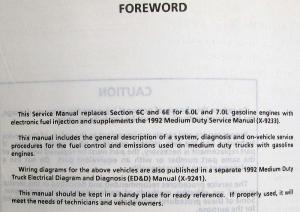 1992 GMC/Chevy TopKick/Kodiak/Medium-Duty FC Fuel and Emissions Service Manual