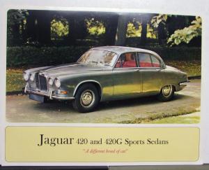 1967 Jaguar 420 420G Sports Sedan Sales Sheet Original