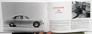 1967 Jaguar XKE Roadster Coupe 2+2 340 420 420G Sedan New Line Brochure Orig