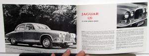 1967 Jaguar XKE Roadster Coupe 2+2 340 420 420G Sedan New Line Brochure Orig