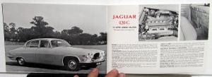 1967 Jaguar XKE Roadster Coupe 2+2 340 420 420G Sedan New Line Brochure Orig