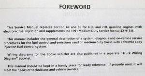 1991 GMC/Chevy TopKick/Kodiak/Medium-Duty Fuel and Emissions Service Manual