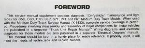 1990 GMC/Chevrolet Medium Duty Truck Service Shop Repair Manual Supplement