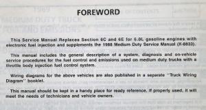 1989 GMC Medium Duty Truck Fuel and Emissions Service Shop Manual - FI Gas Only