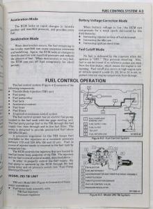 1989 GMC Medium Duty Truck Fuel and Emissions Service Shop Manual - FI Gas Only