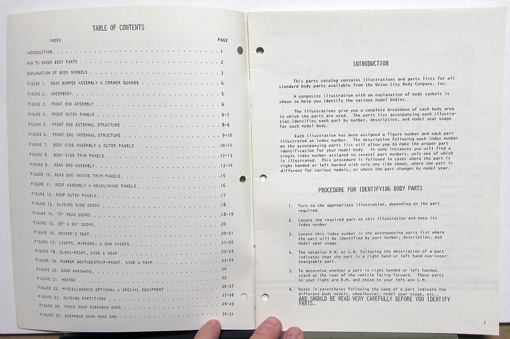 19731976 GMC Value Van P 2500 & 3500 Steel Body Parts Catalog 1A Union