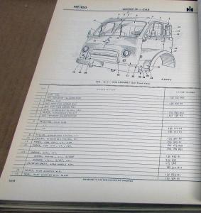1949 1950 1951 1952 International Trucks CO COF 190 200 220 Series Parts Book