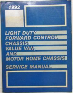 1992 GMC Lt Duty Forward Control and Value Van and Motor Home Service Manual