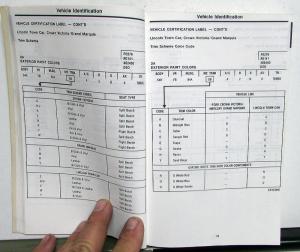 1986 Ford Mercury Lincoln Service Spec Manual Mustang GT Thunderbird Continental