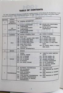 1991 GMC Light Duty Truck Unit Repair Service Shop Manual