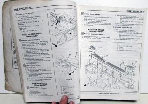 1989 GMC Light Duty Truck C/K Models Service Shop Repair Manual Pickup
