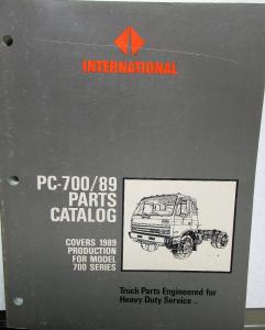 1989 International Truck 700 Models PC-700/89 Parts Catalog Manual