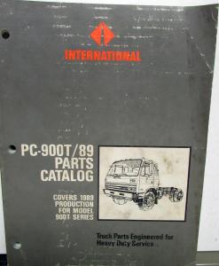 1989 International Truck 900T Models PC-900T/89 Parts Catalog Manual