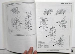 1987 GMC Light Duty Truck R V G P Models Service Shop Manual - Pickup Van Jimmy