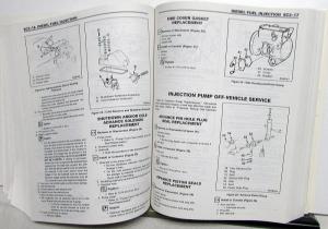 1987 GMC Light Duty Truck R V G P Models Service Shop Manual - Pickup Van Jimmy