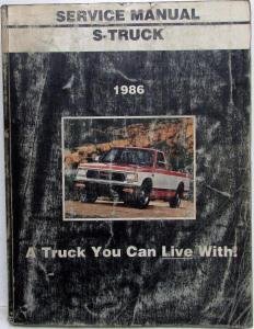 1986 GMC Light Duty S-Truck Models Service Shop Manual - Sonoma S-15 Jimmy