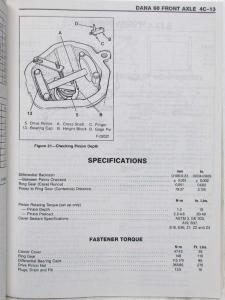 1986 GMC Light Duty Truck Unit Repair Service Shop Manual