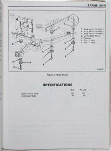 1986 GMC Safari Models Light Duty Truck Service Shop Repair Manual