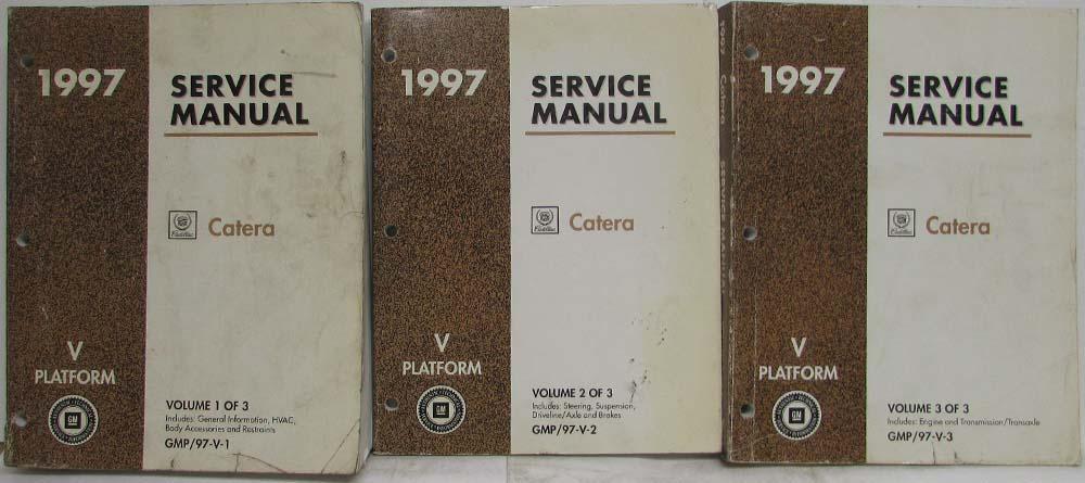 1997 Cadillac Catera Service Shop Repair Manual - 3 Volume Set